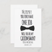 Je hebt maar één baan... zal je mijn kamersman zij kaart (Voorkant / Achterkant)