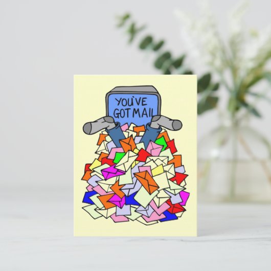 Je hebt mail briefkaart (Staand voorkant)
