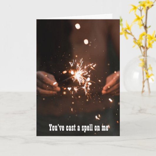 Je hebt me betoverd kaart (Gele Bloem)