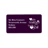 Je hebt me betoverd, lichaam en ziel etiket (Voorkant)