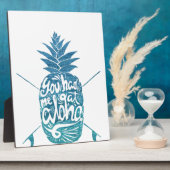 JE HEBT ME BIJ ALOHA BLAUWGROEN HAWAII MAUI PINEAP FOTOPLAAT (Zijkant)