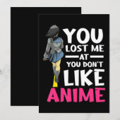 Je hebt me dierlijk kleding verloren Manga Cosplay Feestdagenkaart (Voorkant / Achterkant)