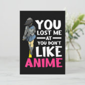 Je hebt me dierlijk kleding verloren Manga Cosplay Feestdagenkaart (Staand voorkant)