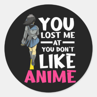 Je hebt me dierlijk kleding verloren Manga Cosplay Ronde Sticker