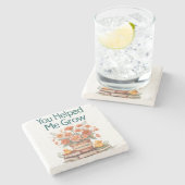 Je hebt me geholpen te groeien - Leraar Gift Stenen Onderzetter (Zijkant)