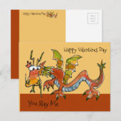 Je hebt me gelukkige Valentijnsdag bespot Briefkaart (Voorkant / Achterkant)