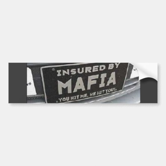 Je hebt me geraakt bumpersticker (Voorkant)