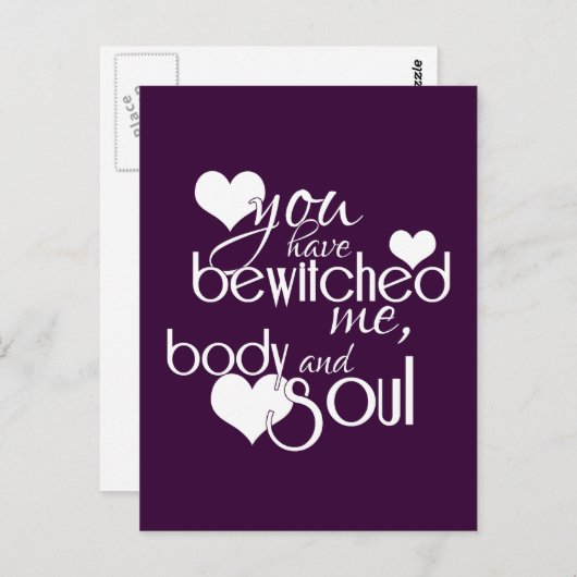 Je hebt me geslagen, Body en Soul. Briefkaart (Voorkant / Achterkant)