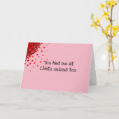 Je hebt me grappige Valentijnsdag laten aanpassen Kaart (Gele Bloem)