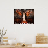 Je hebt me Herfst-inspiratie-engel gezien Poster (Keuken)