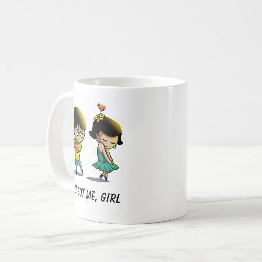 JE HEBT ME, MEISJE Mok (Voorkant links)