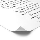 JE HEBT ME NOOIT DAT gedicht VERTELD Poster (Hoek)