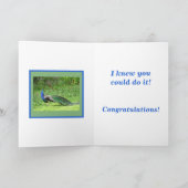 "Je hebt me trots gemaakt als een pauw" / FOTO VAN Kaart (Binnen)