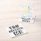 Je hebt me uitgeput kartonnen onderzetters (Insitu)