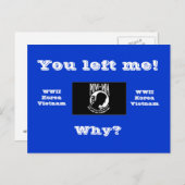 Je hebt me verlaten! briefkaart (Voorkant / Achterkant)