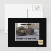 Je hebt me wakker gemaakt briefkaart (Voorkant / Achterkant)