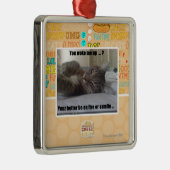 Je hebt me wakker gemaakt metalen ornament (Rechts)