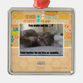 Je hebt me wakker gemaakt metalen ornament (Voorkant)