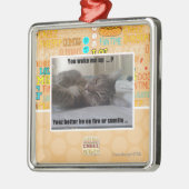 Je hebt me wakker gemaakt metalen ornament (Links)