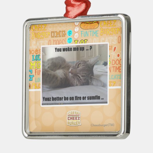 Je hebt me wakker gemaakt metalen ornament (Links)