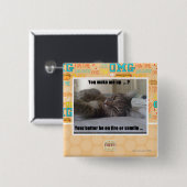 Je hebt me wakker gemaakt vierkante button 5,1 cm (Voorkant /achterkant)