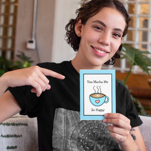 Je hebt me zo blij gemaakt met koffie kaart