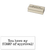 Je hebt mijn goedkeuring! rubberstempel (Gestempeld)
