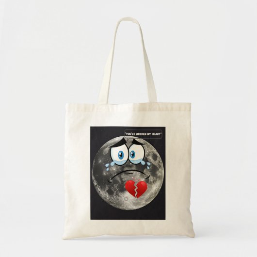 Je hebt mijn hart gebroken - als de maan kon prate tote bag (Voorkant)