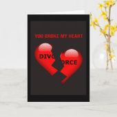 Je hebt mijn hart gebroken. kaart (Gele Bloem)