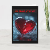 Je hebt mijn hart gebroken. kaart (Voorkant)