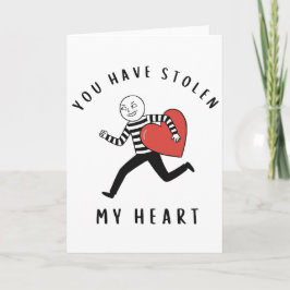 Je hebt mijn hart gestolen, grappige dief van Vale Feestdagen Kaart