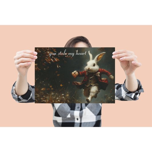 Je hebt mijn hart gestolen, het hart dief konijn foto afdruk