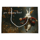 Je hebt mijn hart gestolen, het hart dief konijn groot cadeauzakje (Voorkant)