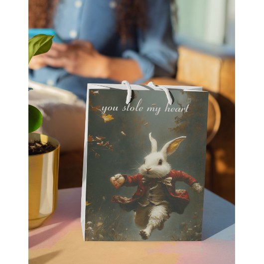 Je hebt mijn hart gestolen, het hart dief konijn medium cadeauzakje