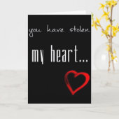 **JE HEBT MIJN HART GESTOLEN** LIEFDE KAART (Gele Bloem)