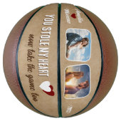 Je hebt mijn hart gestolen neem het spel 2 Foto's  Basketbal (Verticaal)