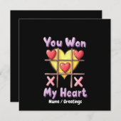 Je hebt mijn hart gewonnen Romantische & Schattige Kaart (Voorkant / Achterkant)