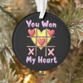 Je hebt mijn hart gewonnen Romantische & Schattige Ornament