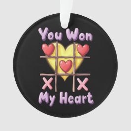 Je hebt mijn hart gewonnen Romantische & Schattige Ornament