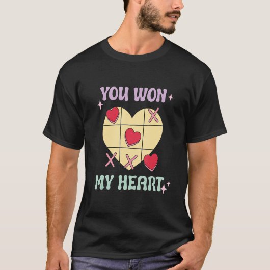 Je hebt mijn hart gewonnen - XO Game Valentijnsdag T-shirt (Voorkant)