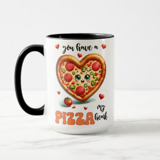 Je hebt mijn hart pizza Schattigee Passen getrouwd Mok