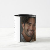 Je hebt mijn Hart Romantische Zwarte foto gemaakt Mok (Midden)