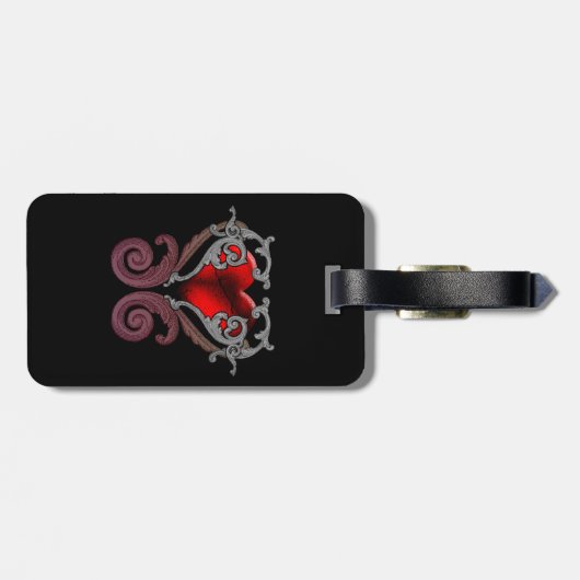 Je hebt mijn hart (rood) bagagelabel (Achterkant horizontaal)