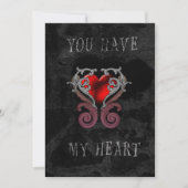 Je hebt mijn hart (rood) feestdagenkaart (Voorkant)