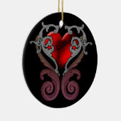 Je hebt mijn hart (rood) keramisch ornament (Rechts)