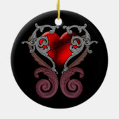 Je hebt mijn hart (rood) keramisch ornament (Achterkant)