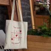 Je hebt mijn hart Tic-Tac-Toe Valentijns gewonnen Tote Bag