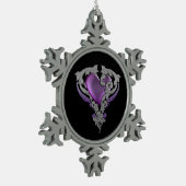 Je hebt mijn hart tin sneeuwvlok ornament (Links)