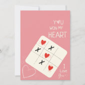 Je hebt mijn hart Valentijnsdag cadeau Kaart gewon (Voorkant)