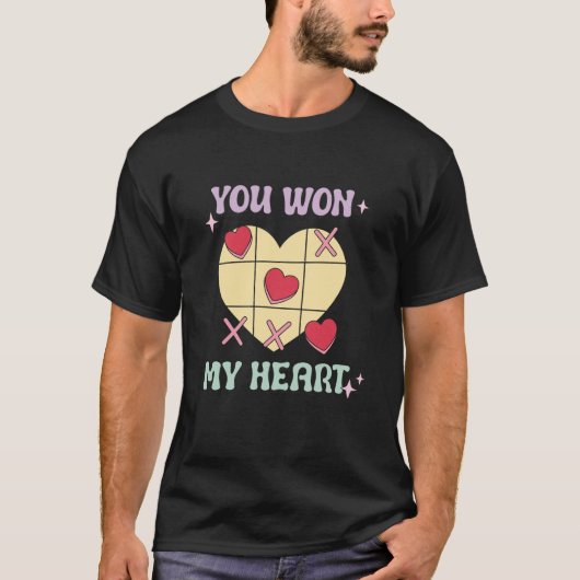 Je hebt mijn hart zoet Snoep Retro  Valenti gewonn T-shirt (Voorkant)